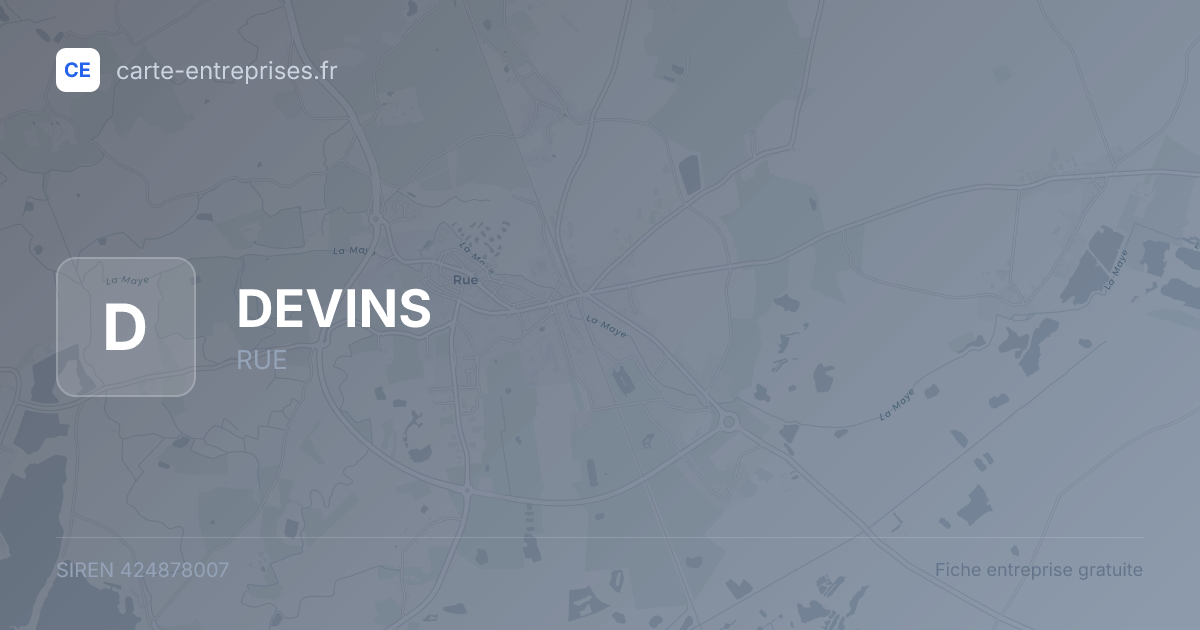 DEVINS — 424878007 — fiche entreprise