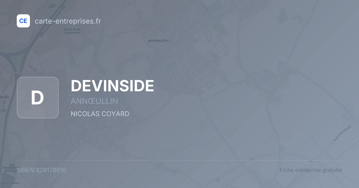 DEVINSIDE — 828178616 — fiche entreprise