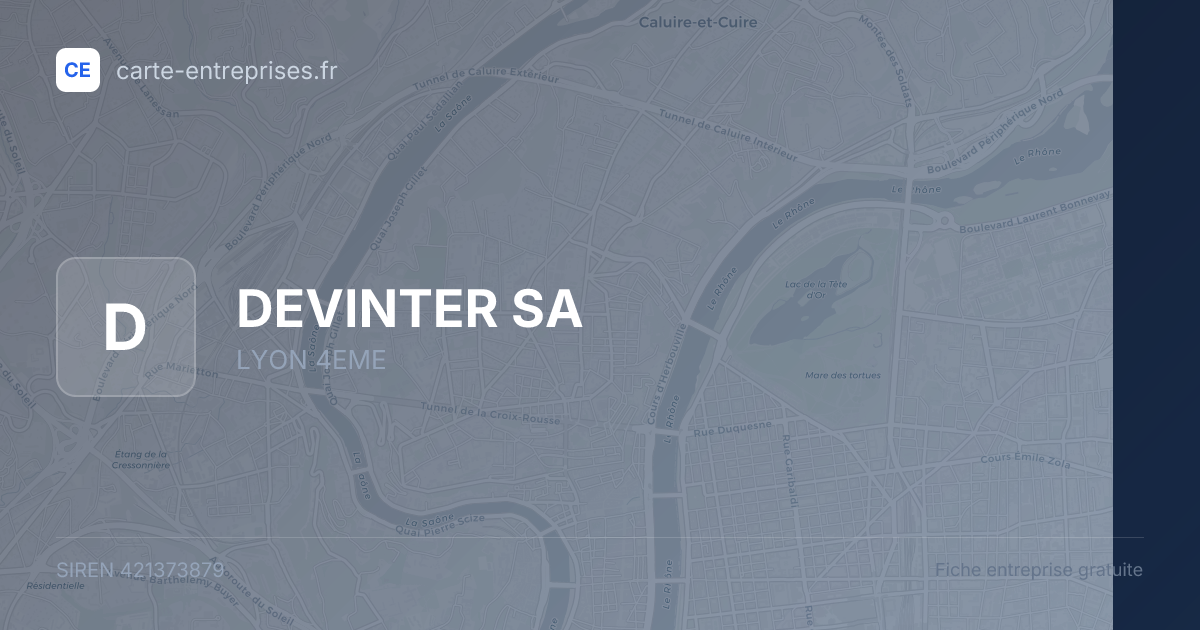 DEVINTER SA — 421373879 — fiche entreprise