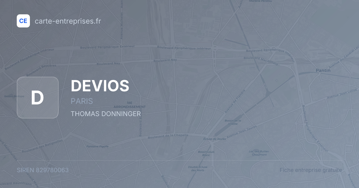DEVIOS — 829780063 — fiche entreprise
