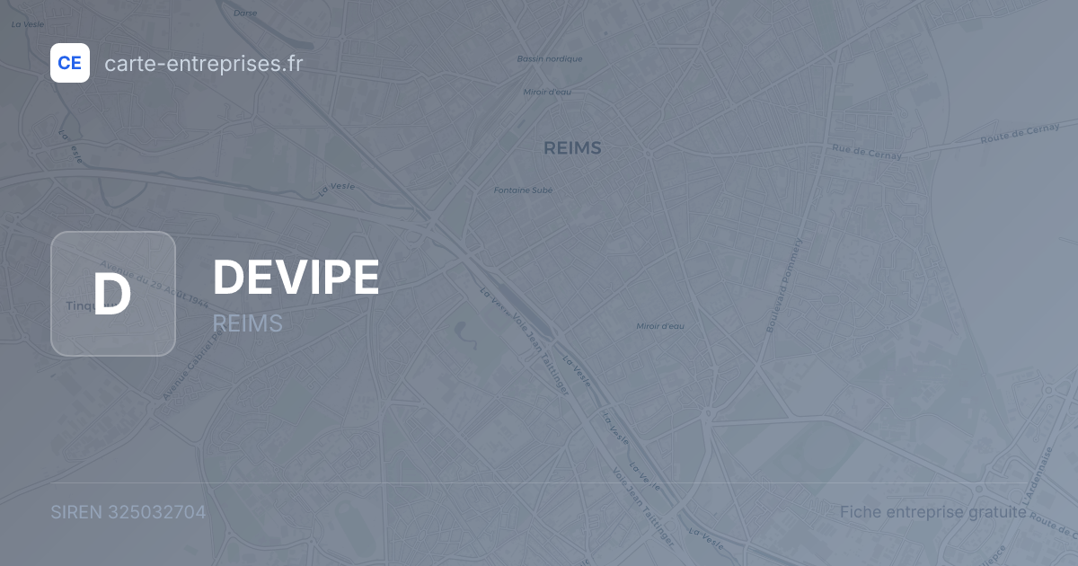 DEVIPE — 325032704 — fiche entreprise