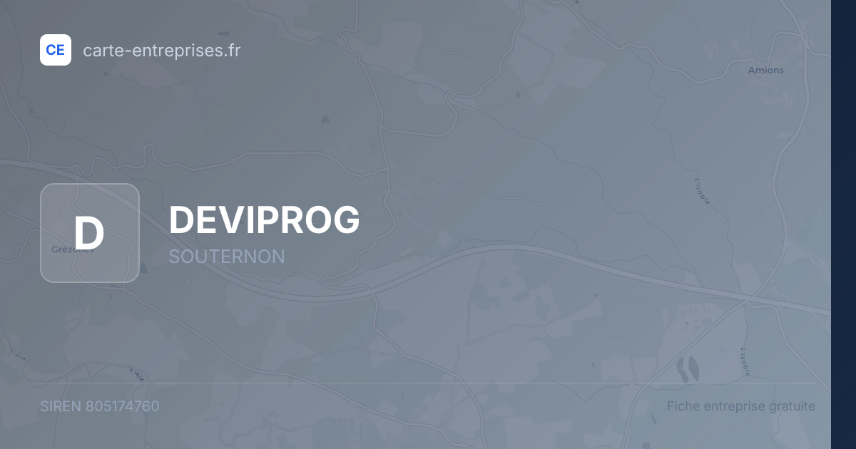 DEVIPROG — 805174760 — fiche entreprise