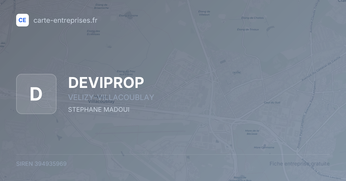DEVIPROP — 394935969 — fiche entreprise