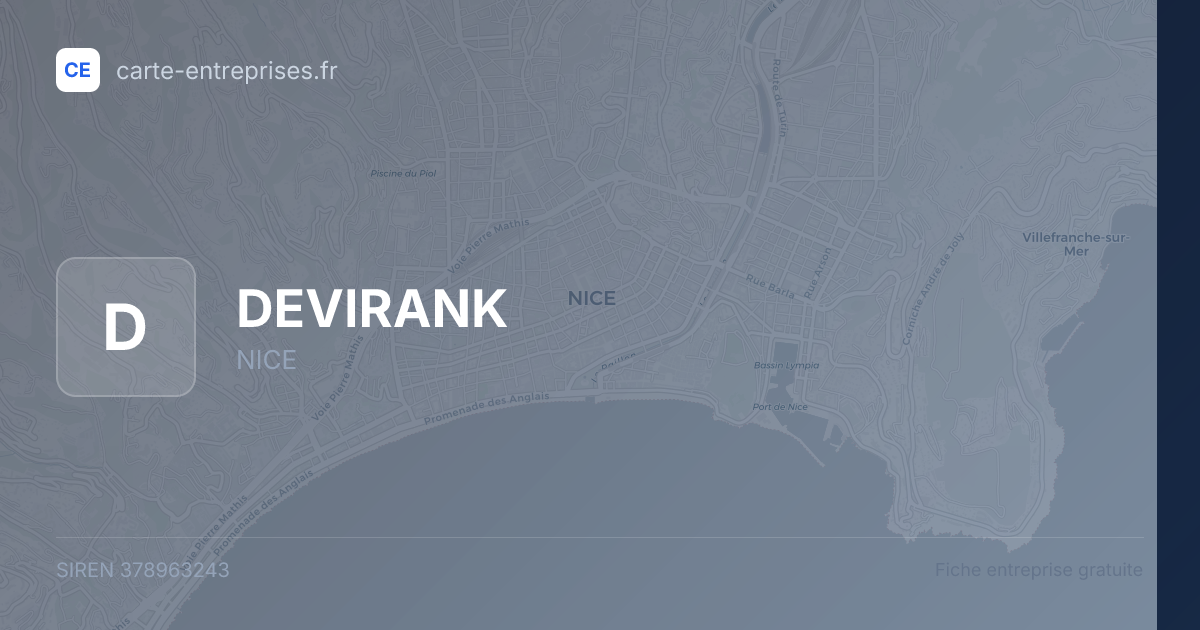 DEVIRANK — 378963243 — fiche entreprise