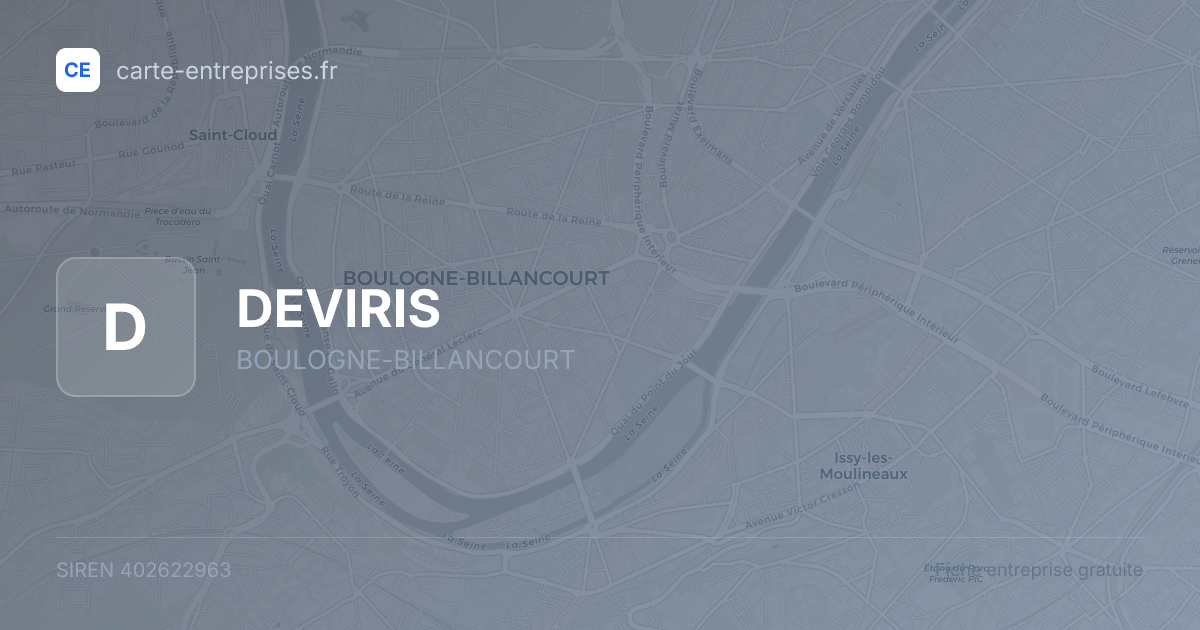 DEVIRIS — 402622963 — fiche entreprise