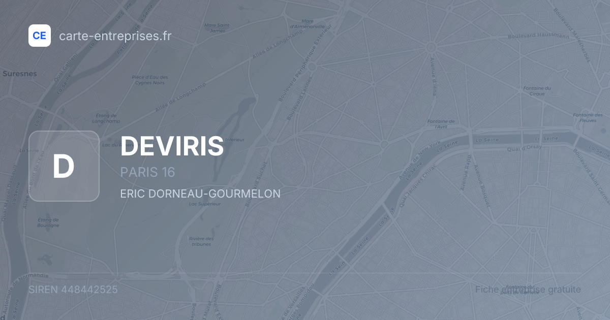 DEVIRIS — 448442525 — fiche entreprise