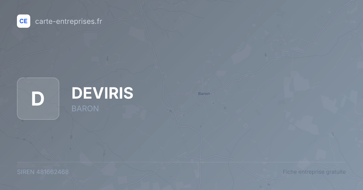 DEVIRIS — 481662468 — fiche entreprise