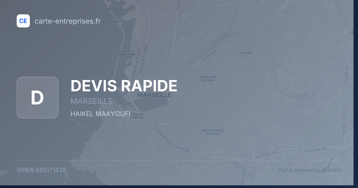 DEVIS RAPIDE — 885171439 — fiche entreprise