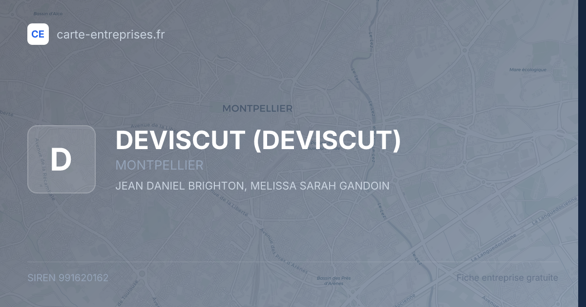 DEVISCUT — 991620162 — fiche entreprise