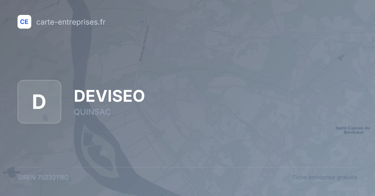 DEVISEO — 752321182 — fiche entreprise