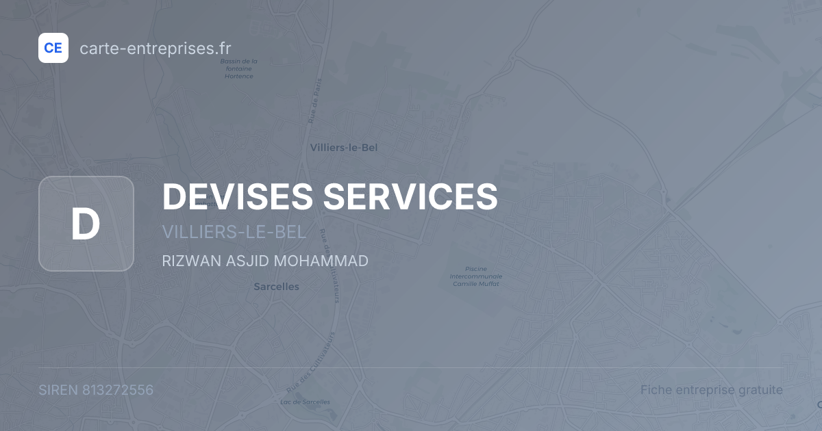 DEVISES SERVICES — 813272556 — fiche entreprise