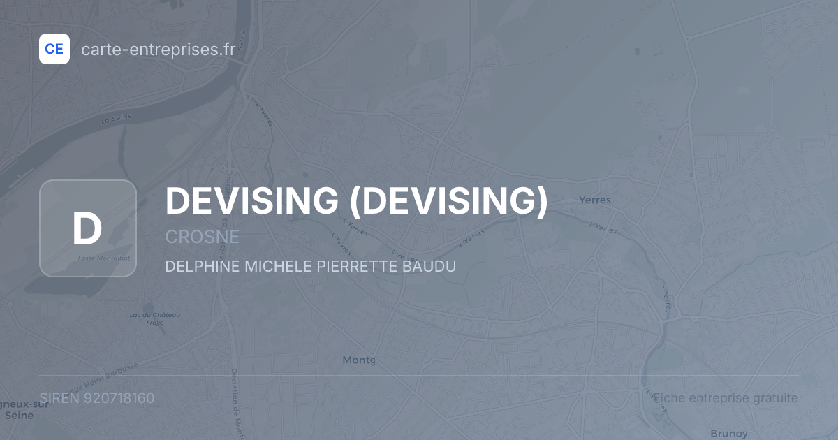 DEVISING — 920718160 — fiche entreprise
