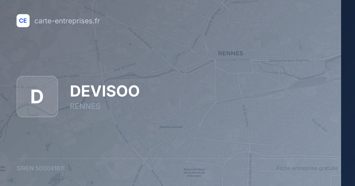DEVISOO — 500041611 — fiche entreprise