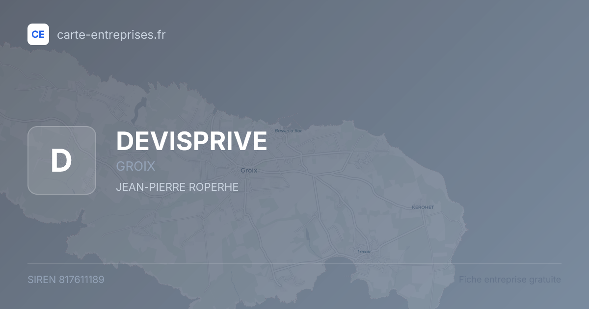 DEVISPRIVE — 817611189 — fiche entreprise