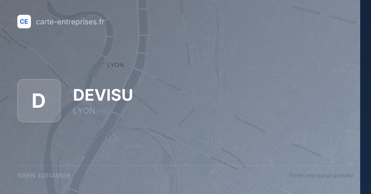 DEVISU — 405148628 — fiche entreprise