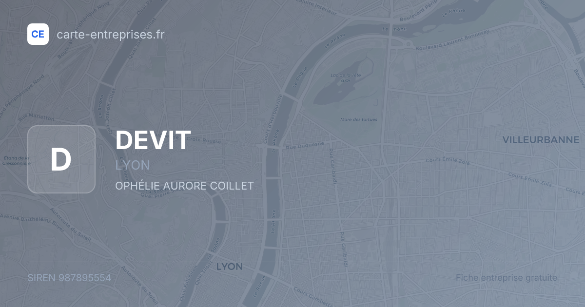 DEVIT — 987895554 — fiche entreprise
