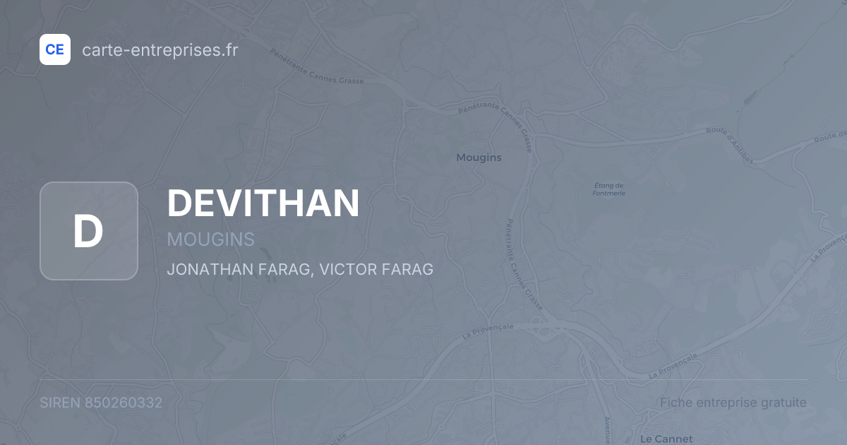 DEVITHAN — 850260332 — fiche entreprise
