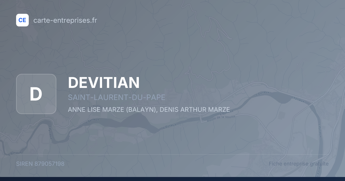 DEVITIAN — 879057198 — fiche entreprise