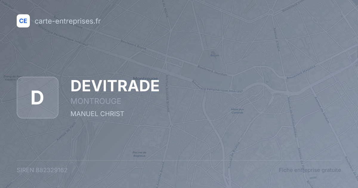 DEVITRADE — 882329162 — fiche entreprise