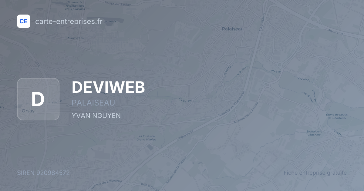DEVIWEB — 920984572 — fiche entreprise
