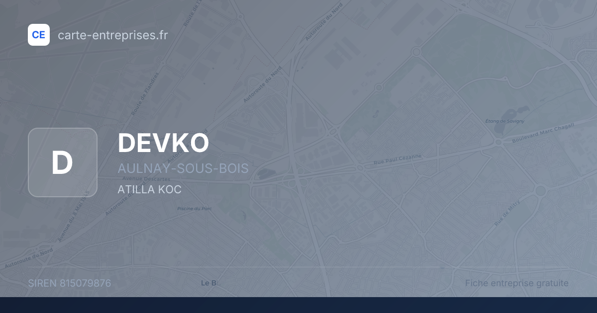 DEVKO — 815079876 — fiche entreprise