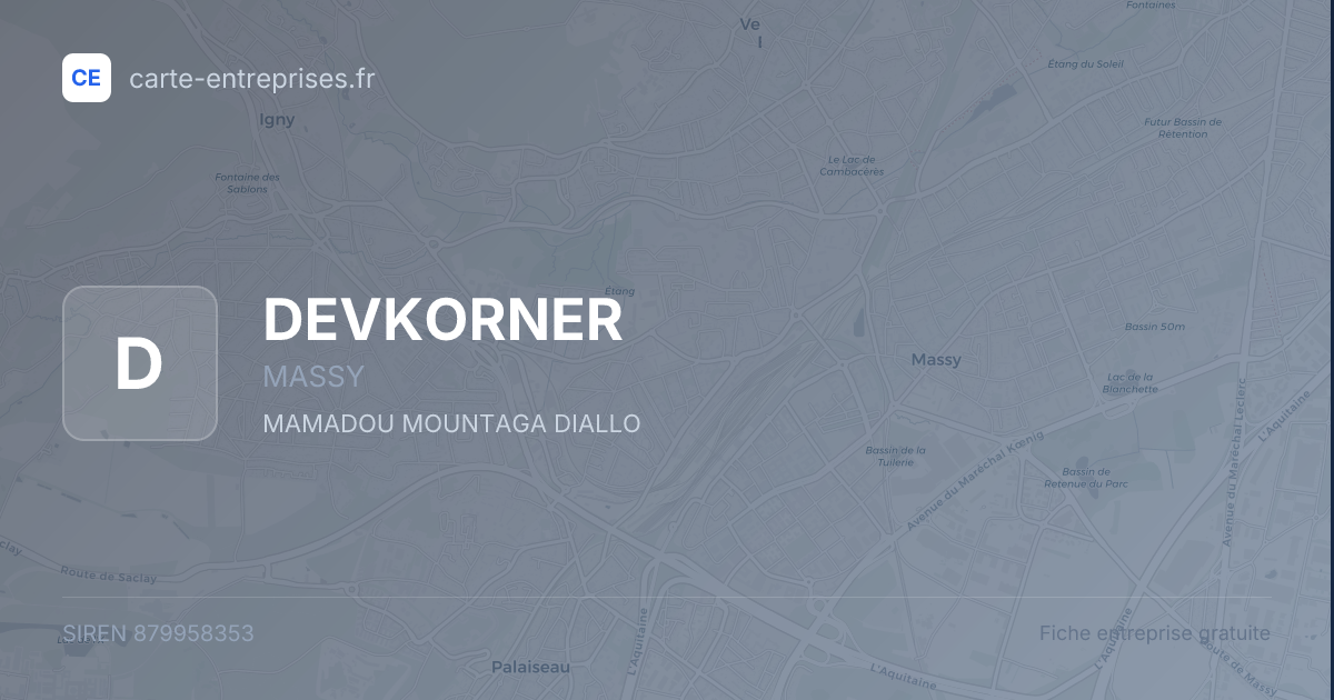 DEVKORNER — 879958353 — fiche entreprise