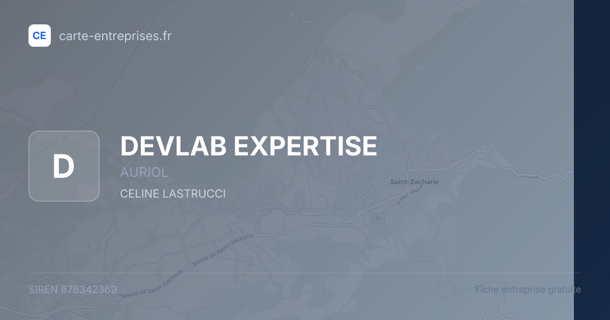 DEVLAB EXPERTISE — 878342369 — fiche entreprise