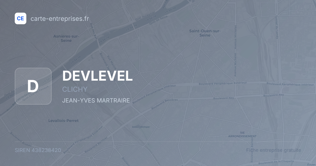 DEVLEVEL — 438238420 — fiche entreprise