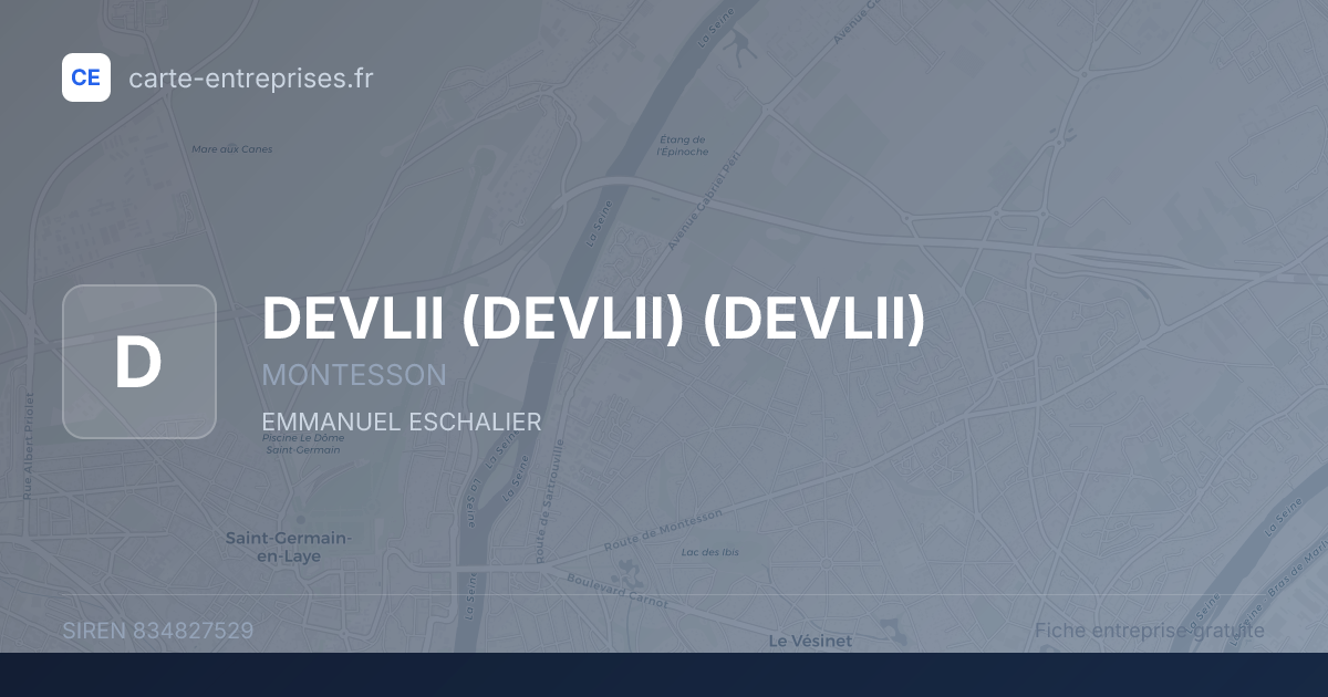 DEVLII (DEVLII) (DEVLII) — 834827529 — fiche entreprise