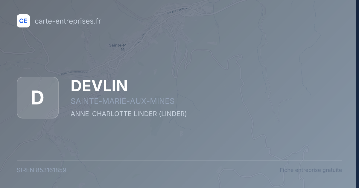 DEVLIN — 853161859 — fiche entreprise