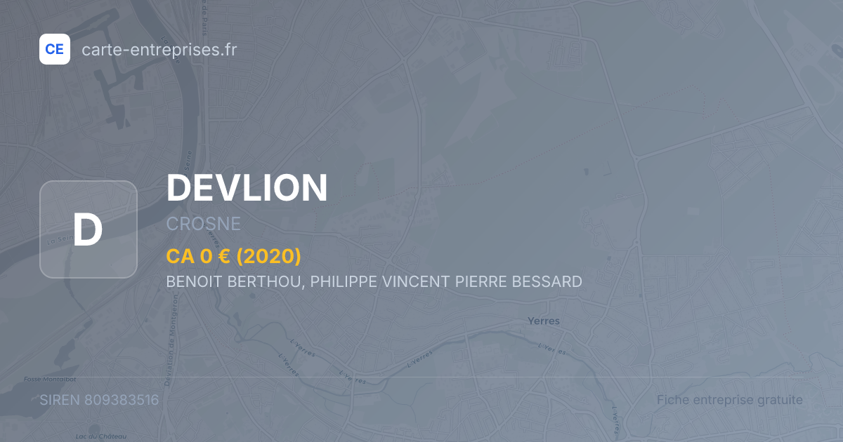 DEVLION — 809383516 — fiche entreprise