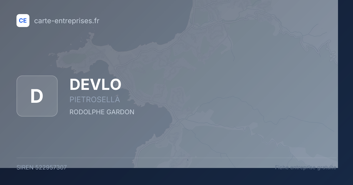 DEVLO — 522957307 — fiche entreprise