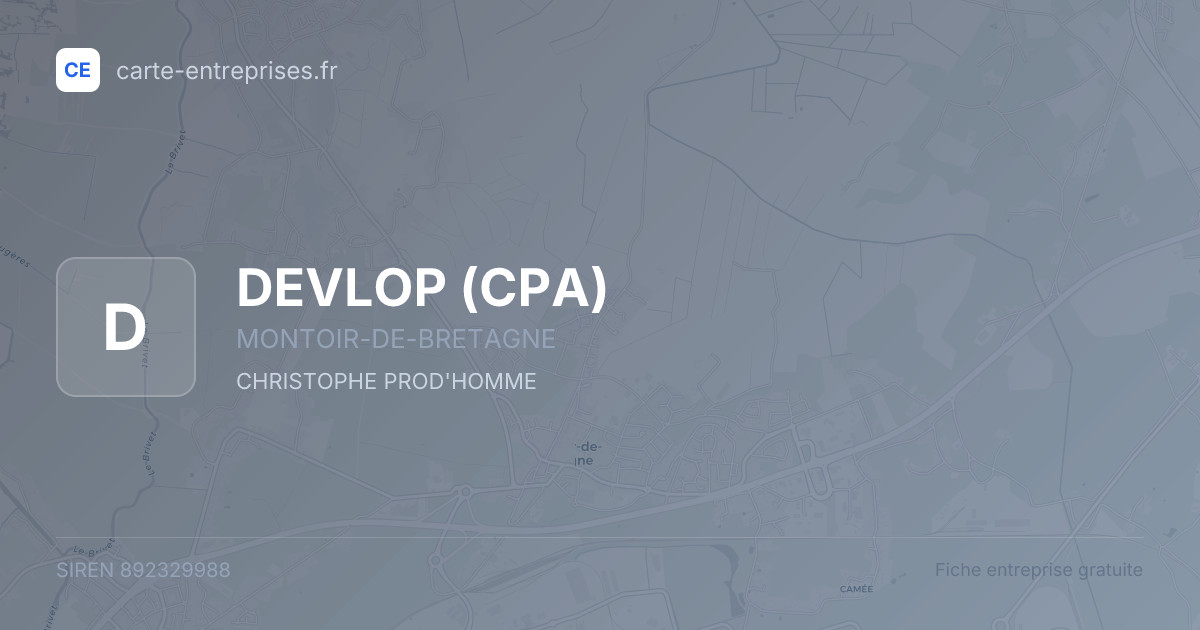 DEVLOP (CPA) — 892329988 — fiche entreprise