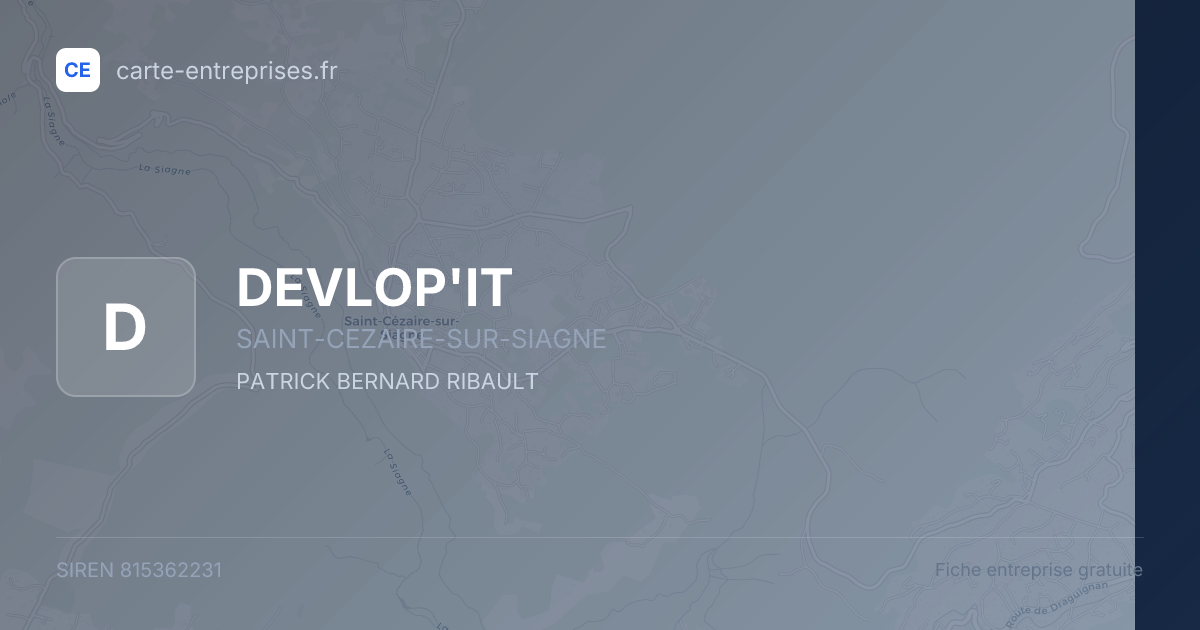 DEVLOP'IT — 815362231 — fiche entreprise
