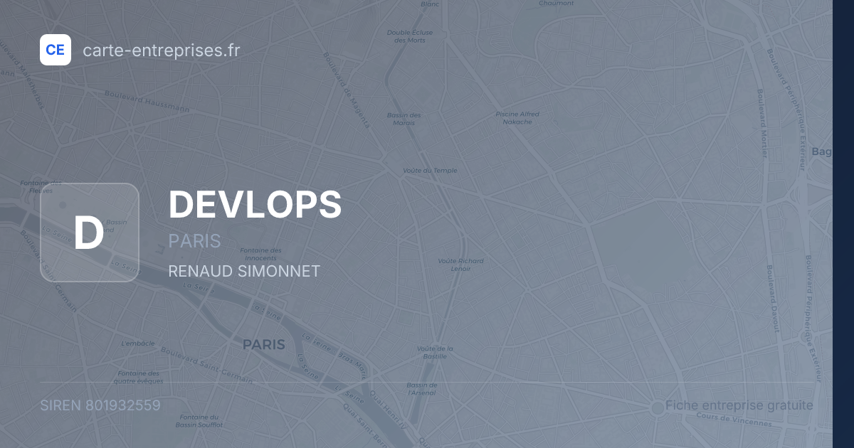 DEVLOPS — 801932559 — fiche entreprise