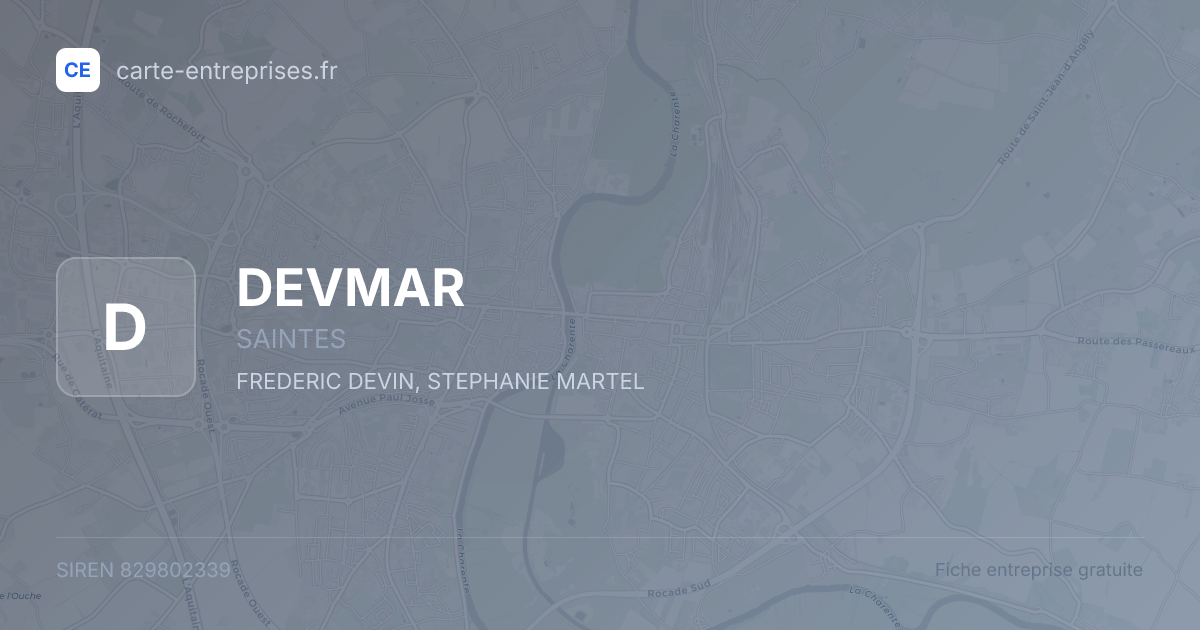 DEVMAR — 829802339 — fiche entreprise