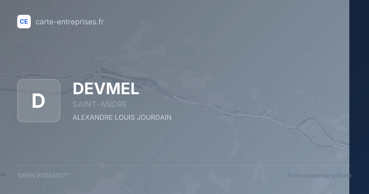 DEVMEL — 802860171 — fiche entreprise