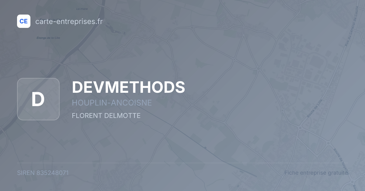 DEVMETHODS — 835248071 — fiche entreprise