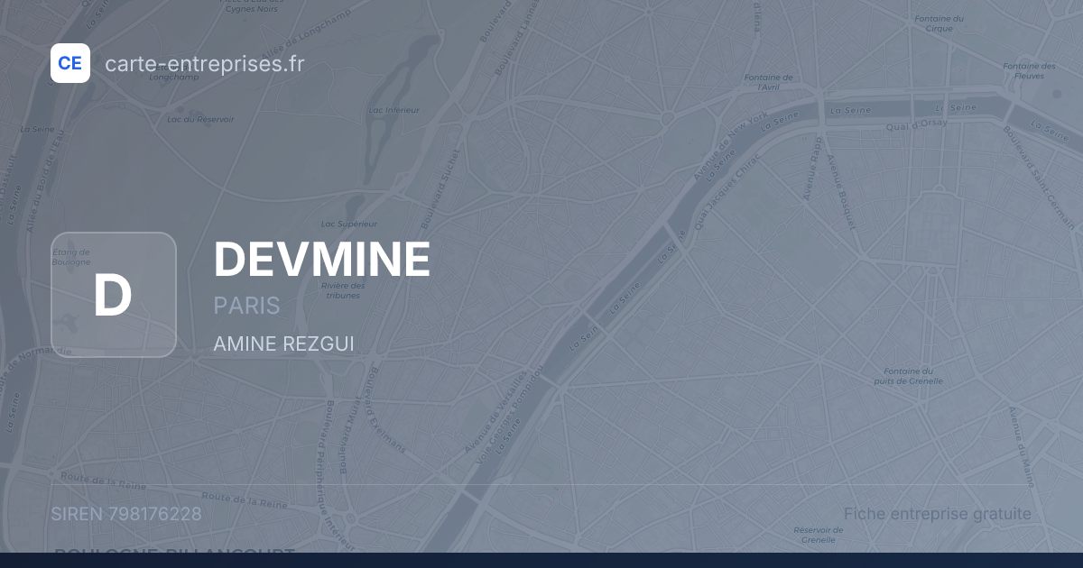 DEVMINE — 798176228 — fiche entreprise