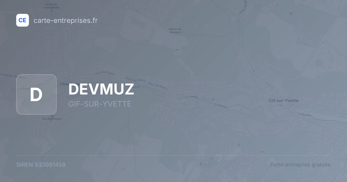 DEVMUZ — 833991458 — fiche entreprise