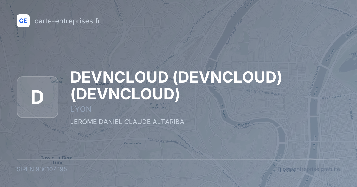 DEVNCLOUD (DEVNCLOUD) (DEVNCLOUD) — 980107395 — fiche entreprise