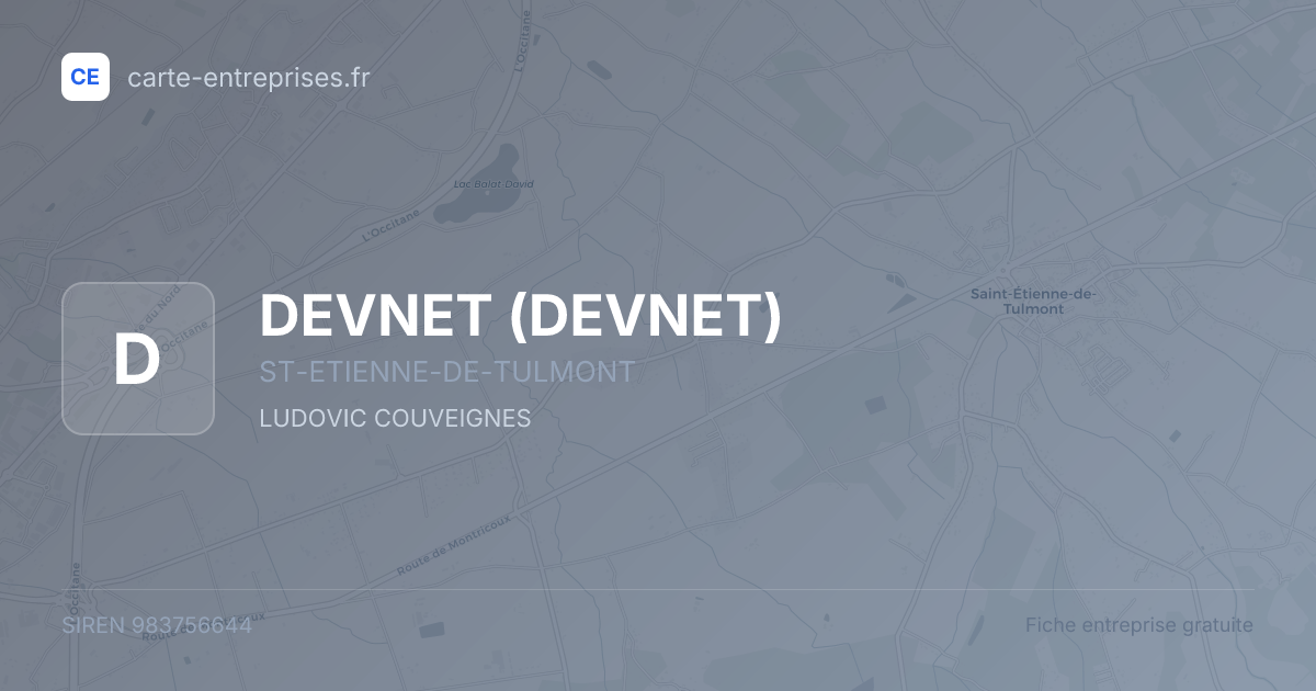 DEVNET — 983756644 — fiche entreprise