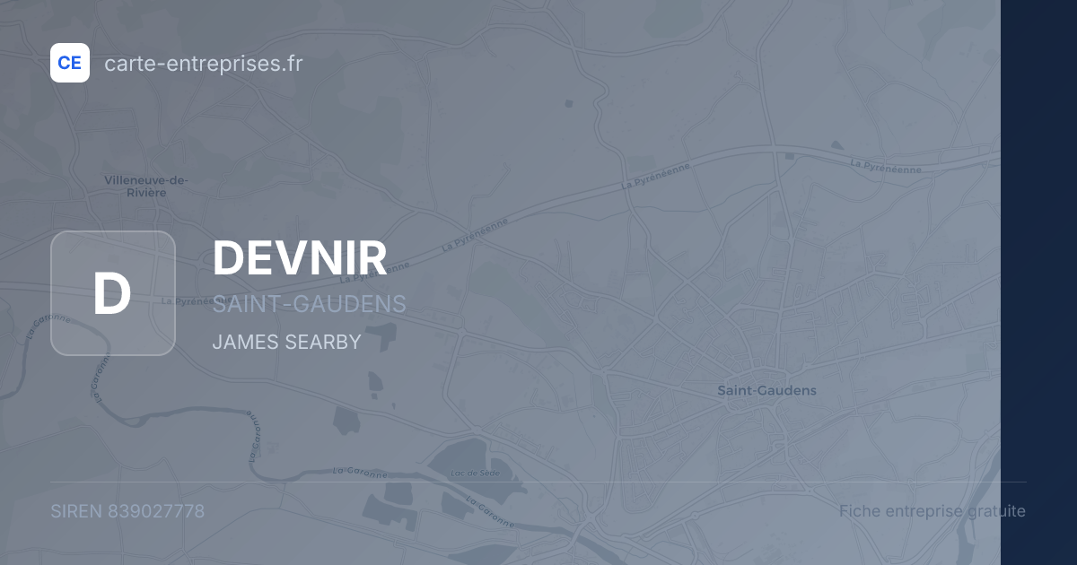 DEVNIR — 839027778 — fiche entreprise