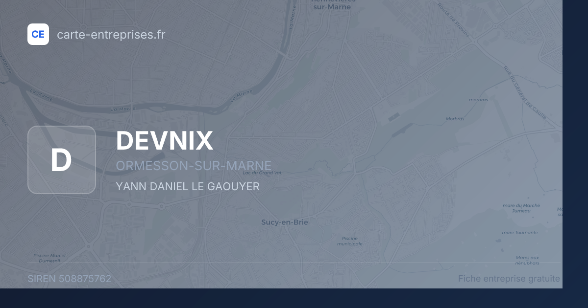DEVNIX — 508875762 — fiche entreprise