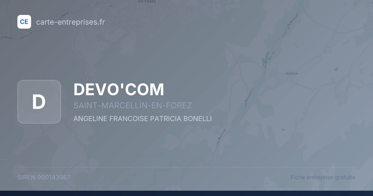 DEVO'COM — 900143967 — fiche entreprise