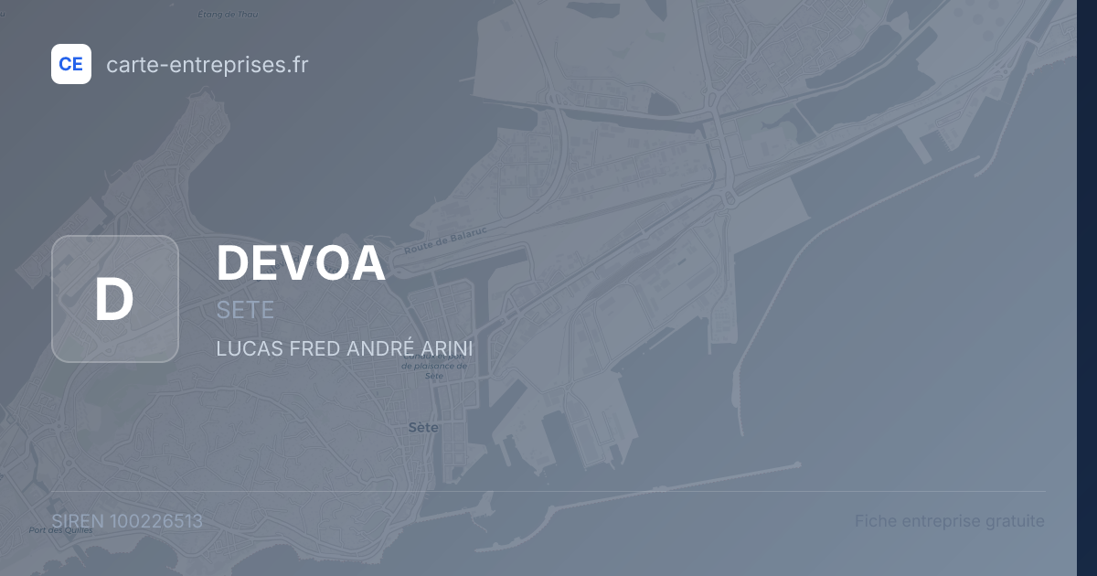 DEVOA — 100226513 — fiche entreprise