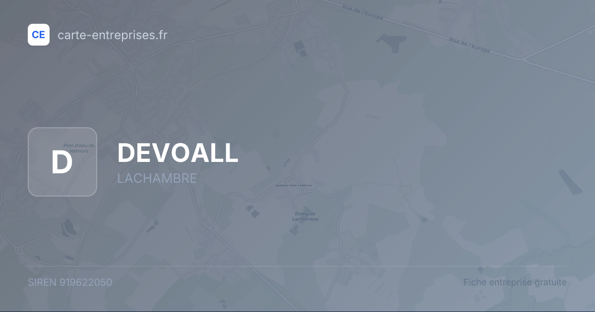DEVOALL — 919622050 — fiche entreprise