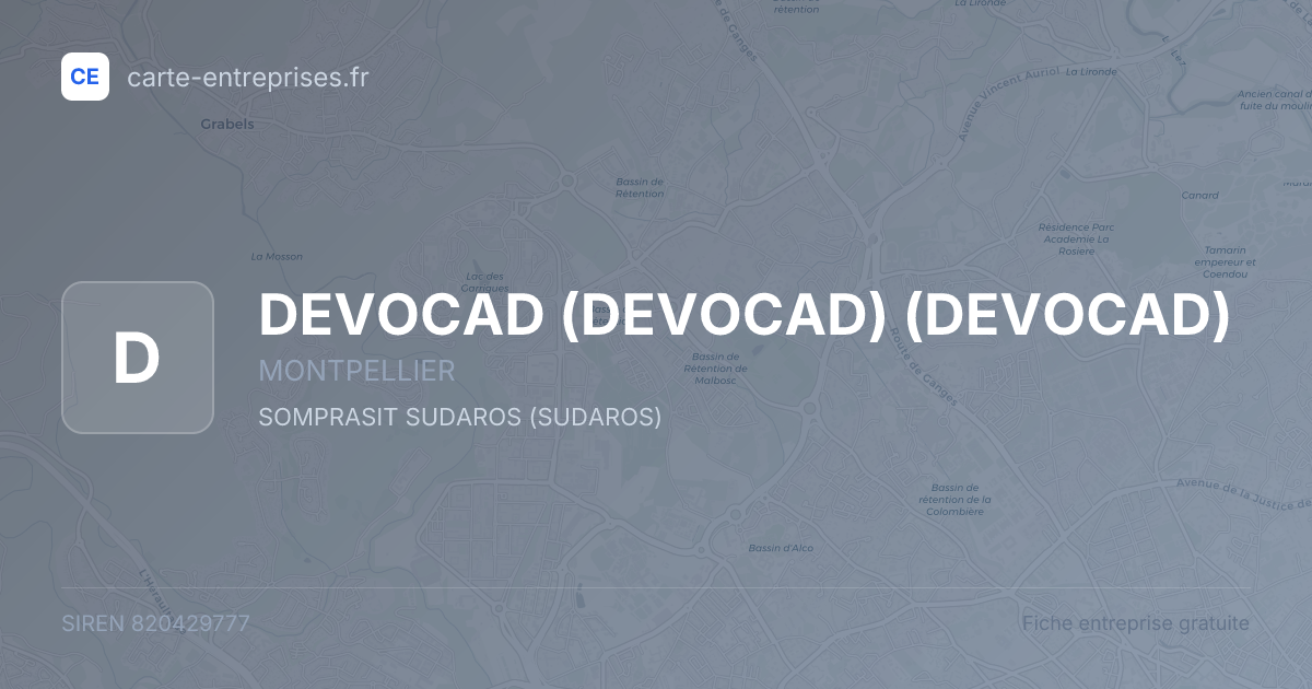 DEVOCAD (DEVOCAD) (DEVOCAD) — 820429777 — fiche entreprise
