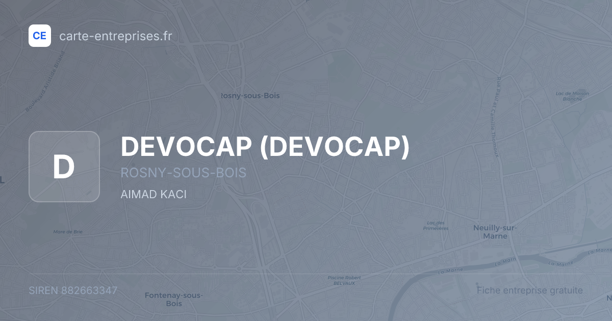 DEVOCAP — 882663347 — fiche entreprise