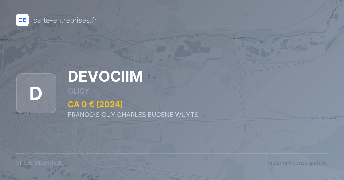 DEVOCIIM — 819219239 — fiche entreprise